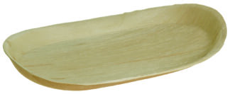 Ovalt stort palmeblad fat 10stk (4747)